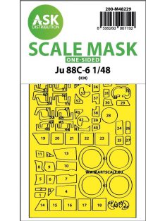 Art Scale - 1/48 Ju 88C-6 one-sided express fit mask for ICM