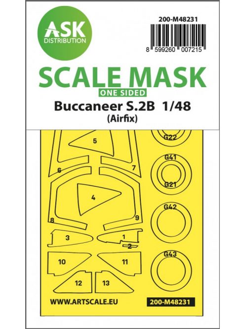 Art Scale - 1/48 Buccaneer S.2B one-sided express fit mask for Airfix