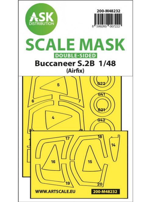 Art Scale - 1/48 Buccaneer S.2B double-sided express fit mask for Airfix