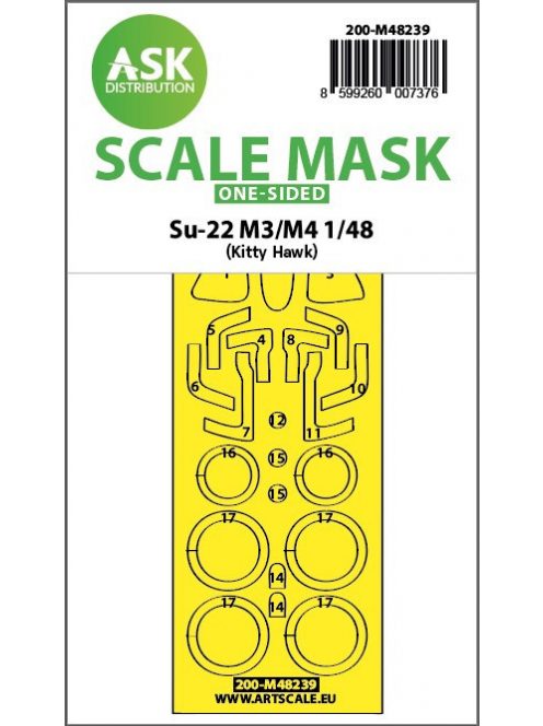 Art Scale - 1/48 Su-22M3/M4  one-sided express fit mask for Kitty Hawk