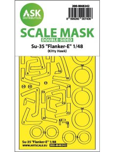   Art Scale - 1/48 Su-35  Flanker-E double-sided express fit  mask for Kitty Hawk