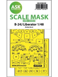   Art Scale - 1/48 B-24J Liberator one-sided express fit  mask for Hobby Boss