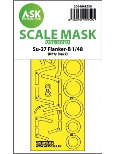   Art Scale - 1/48 Su-27 Flanker-B one-sided express fit  mask for Kitty Hawk