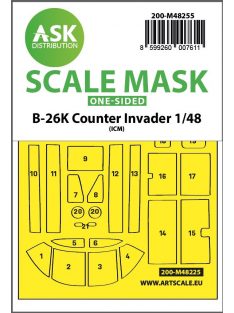   Art Scale - 1/48 B-26K Counter Invader one-sided express fit  mask for ICM