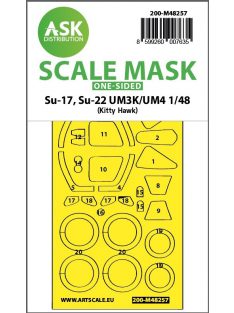   Art Scale - 1/48 Su-17, Su-22 UM3K/UM4 one-sided express fit  mask for Kitty Hawk