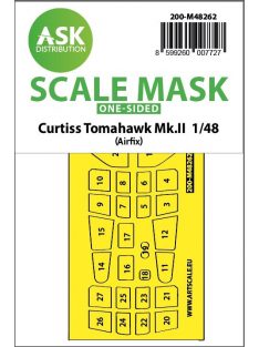   Art Scale - 1/48 Curtiss Tomahawk Mk.II  one-sided express fit  mask for Airfix