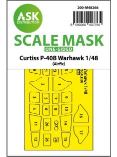   Art Scale - 1/48 Curtiss P-40B Warhawk one-sided express fit  mask for Airfix