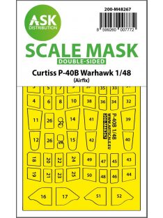   Art Scale - 1/48 Curtiss P-40B Warhawk double-sided express fit  mask for Airfix