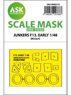   Art Scale - 1/48 Junkers F 13 early production one-sided express fit mask for Miniart