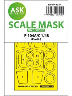   Art Scale - 1/48 F-104A/C one-sided express fit mask for Kinetik