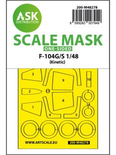   Art Scale - 1/48 F-104G/S one-sided express fit mask for Kinetik