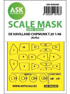   Art Scale - 1/48 De Havilland Chipmunk T.20 one-sided express fit mask for Airfix