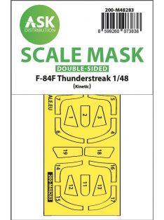   Art Scale - 1/48 F-84F Thunderstreake double-sided express fit mask for Kinetic