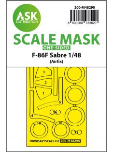   Art Scale - 1/48 F-86F Sabre one-sided express fit mask for Airfix