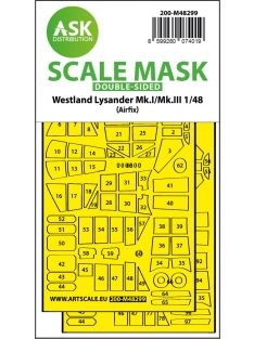   Art Scale - 1/48 Lysander Mk.I / Mk.III double-sided express fit mask for Airfix