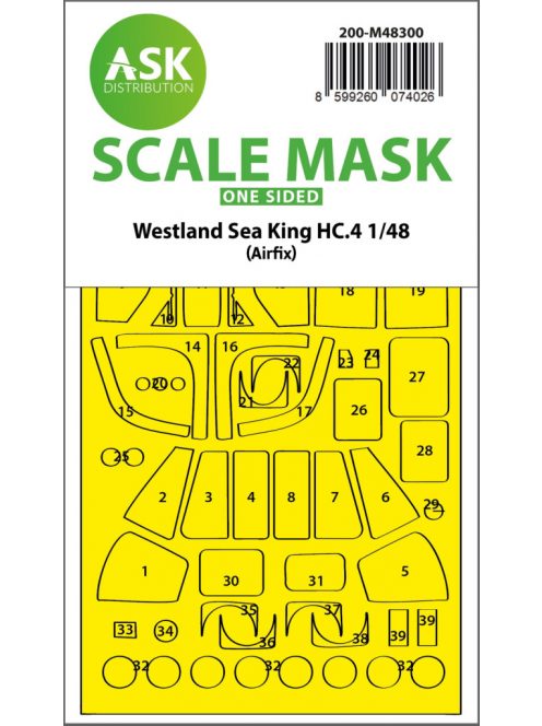 Art Scale - 1/48 Westland Sea King HC.4 one-sided express fit mask for Airfix