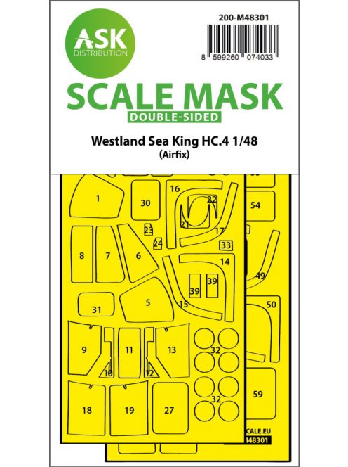 Art Scale - 1/48 Westland Sea King HC.4 double-sided express fit mask for Airfix