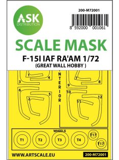   Art Scale - 1/72 F-15I IAF RA'AM double-sided painting mask for Great Wall Hobby