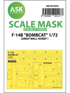   Art Scale - 1/72 F-14B Bombcat double-sided painting mask for Great Wall Hobby