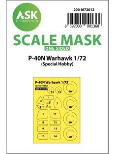   Art Scale - 1/72 P-40 N Warhawk one-sided painting mask for Special Hobby