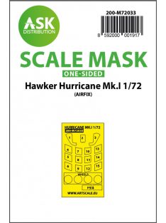   Art Scale - 1/72 Hawker Hurricane Mk.I one-sided painting mask for Airfix