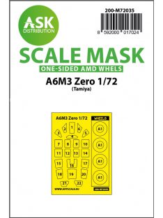   Art Scale - 1/72 A6M3 Zero one-sided painting mask for Tamiya