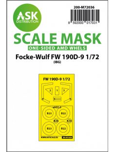   Art Scale - 1/72 Focke-Wulf Fw 190D-9 one-sided painting mask for IBG