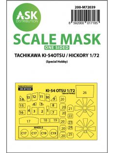   Art Scale - 1/72 Tachikawa Ki-54OTSU / Hickory one-sided painting mask for Special Hobby