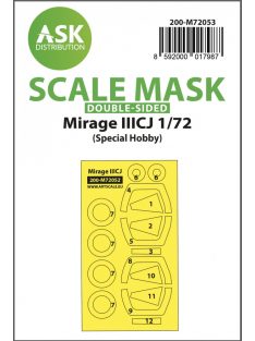   Art Scale - 1/72 Mirage IIICJ double-sided painting express mask for Special Hobby