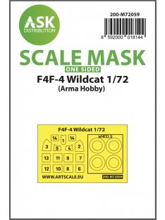   Art Scale - 1/72 F4F-4 Wildcat one-sided painting express mask for Arma Hobby