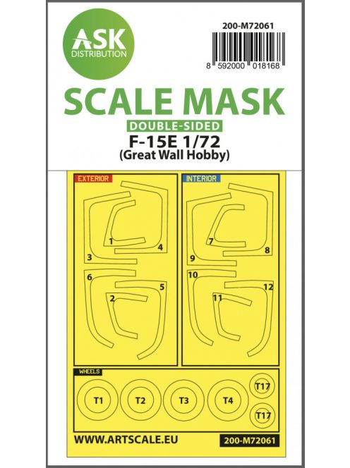 Art Scale - 1/72 F-15E double-sided painting express mask for Great Wall Hobby