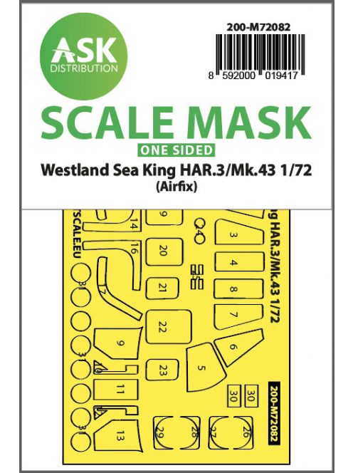 Art Scale - 1/72 Westland Sea King HAR.3 / Mk.43  one-sided express fit mask for Airfix