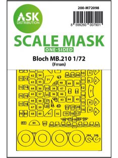   Art Scale - 1/72 Bloch MB.210 one-sided fit express mask for FRROM, Special Hobby