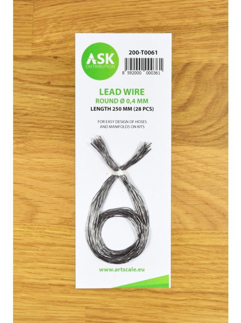 Art Scale - Lead Wire - Round Ø 0,4 mm x 250 mm (28 pcs)