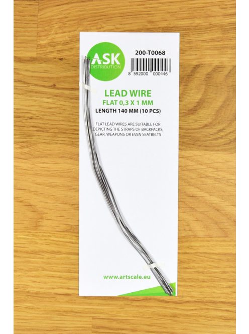 Art Scale - Lead Wire - Flat  0,3 x 1 x 140 mm (10 pcs)