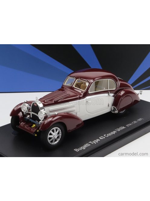 Avenue43 - Bugatti Type 43 Coupe Uhlik France 1934 Dark Red White