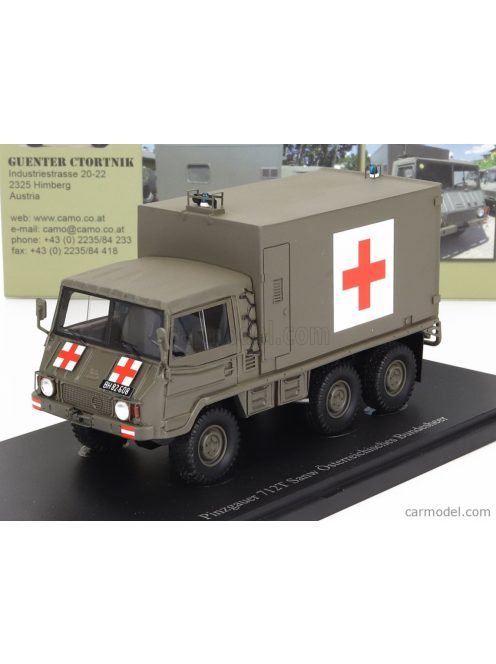 Autocult - Steyr-Puch 712T 6X6 Truck Pinzgauer 3-Assi Military Ambulance 1977 Military Green