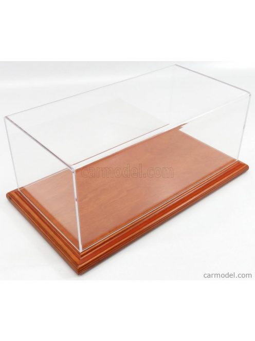 Atlantic - Vetrina Display Box Molsheim Base In Legno - Wood Cherry Base - Lungh.Lenght Cm 32.5 X Largh.Width Cm 16.5 X Alt.Height Cm 12.5 (Altezza Interna 12 Cm ) Plastic Display