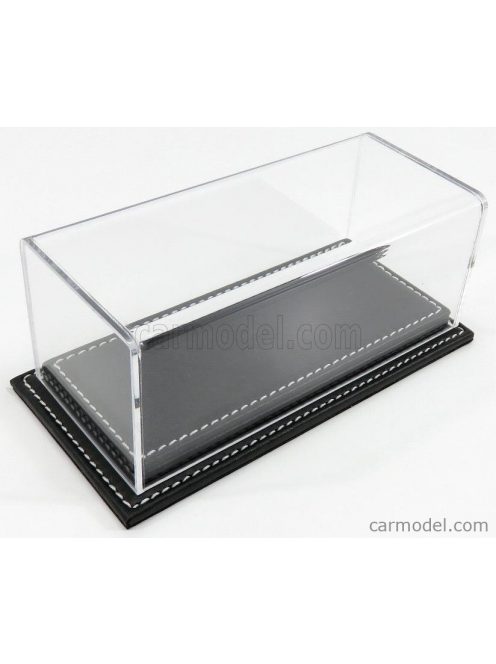 Atlantic - Vetrina Display Box Molhouse Base In Pelle Nera - Leather Base Black - Lungh.Lenght Cm 17 X Largh.Width Cm 8 X Alt.Height Cm 7 (Altezza Interna 5.2 Cm ) Plastic Display