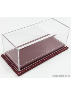   Atlantic - Vetrina Display Box Molhouse Base In Pelle - Leather Base Bordeaux - Lungh.Lenght Cm 17 X Largh.Width Cm 8 X Alt.Height Cm 7 (Altezza Interna 5.2 Cm ) Plastic Display