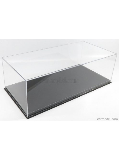 Atlantic - Vetrina Display Box Molhouse Base In Pelle Nera - Leather Base Black - Lungh.Lenght Cm 65.0 X Largh.Width Cm 31.0 X Alt.Height Cm 21.5 (Altezza Interna Cm 19.0) Black - Plastic Display