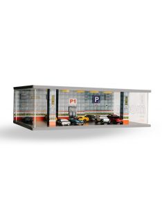   Atlantic - VETRINA DISPLAY BOX DIORAMA PARCHEGGIO PRIMO PIANO - PARKING P1 RED FLOOR - CARS NOT INCLUDED - Lungh.LENGHT cm 43.0 X Largh.WIDTH cm 25.0 X Alt.HEIGHT cm 14.0 VARIOUS