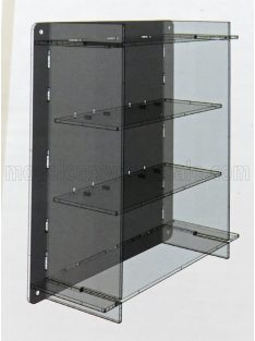   Atlantic - VETRINA DISPLAY BOX ESPOSITORE - FOR 3 CARS 1/18 Lungh.LENGHT cm 36.8 X Largh.WIDTH cm 12.5 X Alt.HEIGHT cm 44.9 (altezza utile tra i ripiani cm 12.0 inner height among shelves) PLASTIC DISPLAY