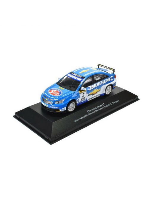 Atlas - 1:43 2010 Chevrolet Cruze Lt Rml Silverline Chevrolet #2 Jason Plato Btcc Champion, Blue/White