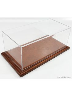   Atlantic - Vetrina Display Box Molsheim Base In Legno - Wood Mahogany Base - Lungh.Lenght Cm 32.5 X Largh.Width Cm 16.5 X Alt.Height Cm 12.5 (Altezza Interna 12 Cm ) Plastic Display