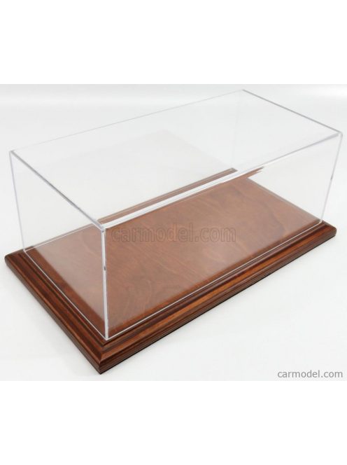 Atlantic - Vetrina Display Box Molsheim Base In Legno - Wood Mahogany Base - Lungh.Lenght Cm 32.5 X Largh.Width Cm 16.5 X Alt.Height Cm 12.5 (Altezza Interna 12 Cm ) Plastic Display