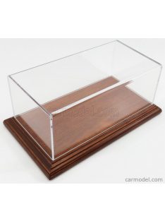   Atlantic - Vetrina Display Box Aichi Base In Legno - Wood Mahogany Base - Lungh.Lenght Cm 23 X Largh.Width Cm 12 X Alt.Height Cm 8.5 (Altezza Interna 8.0 Cm ) Plastic Display