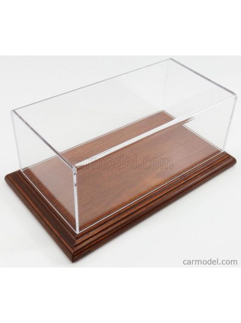 Atlantic - Vetrina Display Box Aichi Base In Legno - Wood Mahogany Base - Lungh.Lenght Cm 23 X Largh.Width Cm 12 X Alt.Height Cm 8.5 (Altezza Interna 8.0 Cm ) Plastic Display