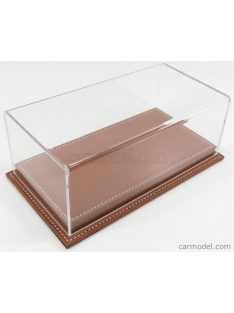   Atlantic - Vetrina Display Box Molhouse Base In Pelle Marrone - Leather Base Brown - Lungh.Lenght Cm 23 X Largh.Width Cm 12 X Alt.Height Cm 8.5 (Altezza Interna 6.7 Cm ) Plastic Display