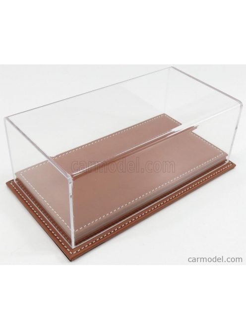 Atlantic - Vetrina Display Box Molhouse Base In Pelle Marrone - Leather Base Brown - Lungh.Lenght Cm 23 X Largh.Width Cm 12 X Alt.Height Cm 8.5 (Altezza Interna 6.7 Cm ) Plastic Display